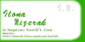 ilona mizerak business card